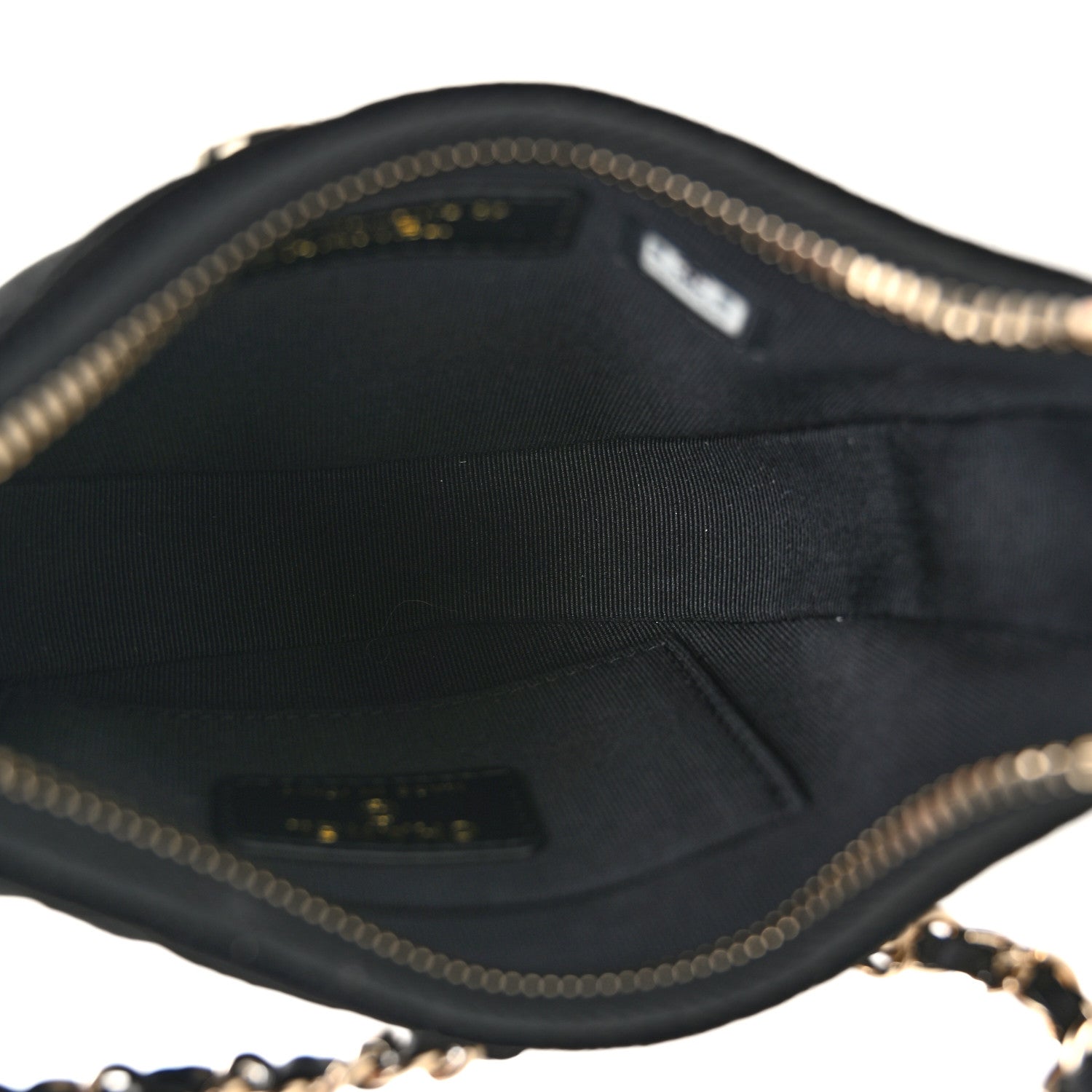 Chanel Velvet Crystal Quilted Chain Hobo Black 5 of 11