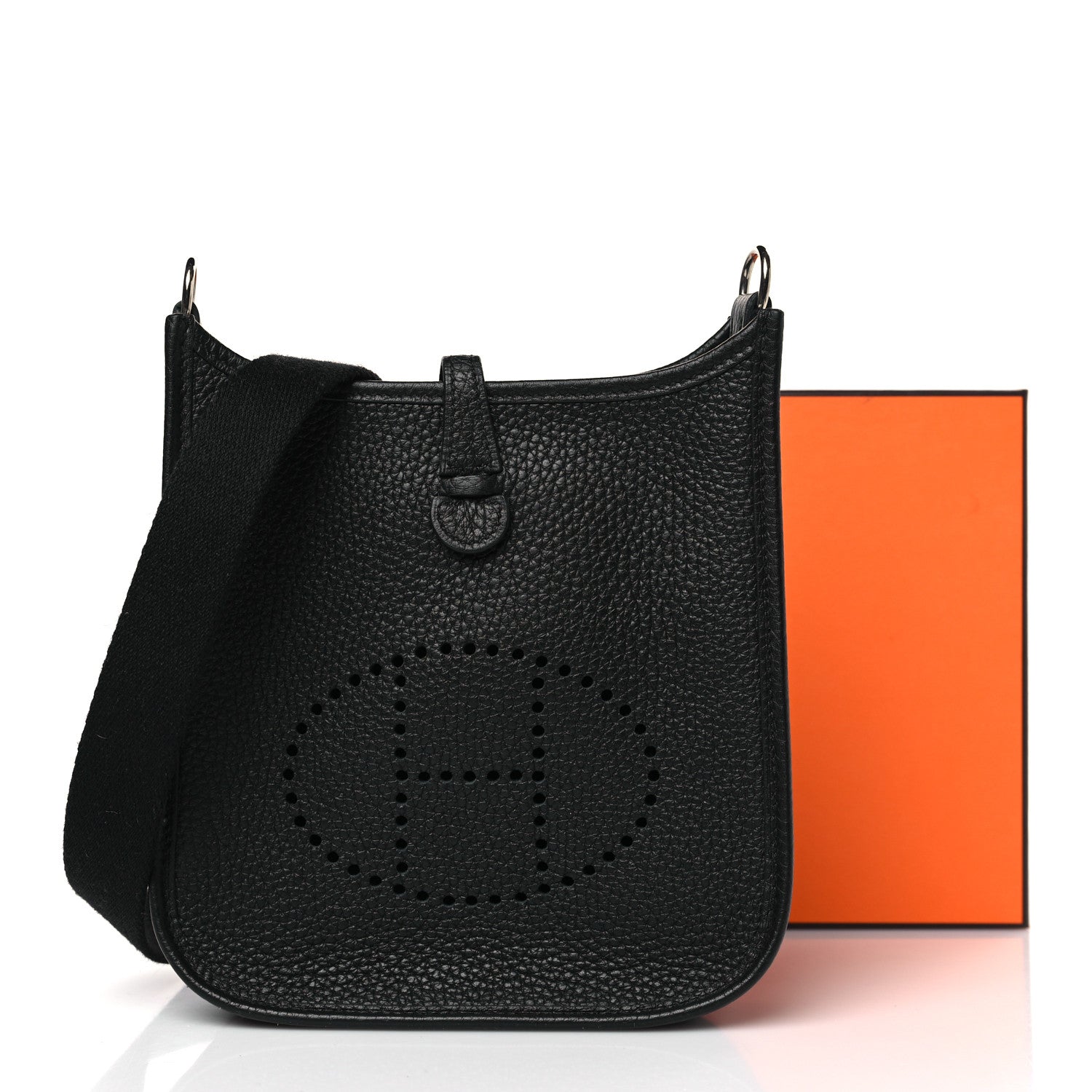 Hermes Taurillon Clemence Evelyne TPM Black 9 of 9
