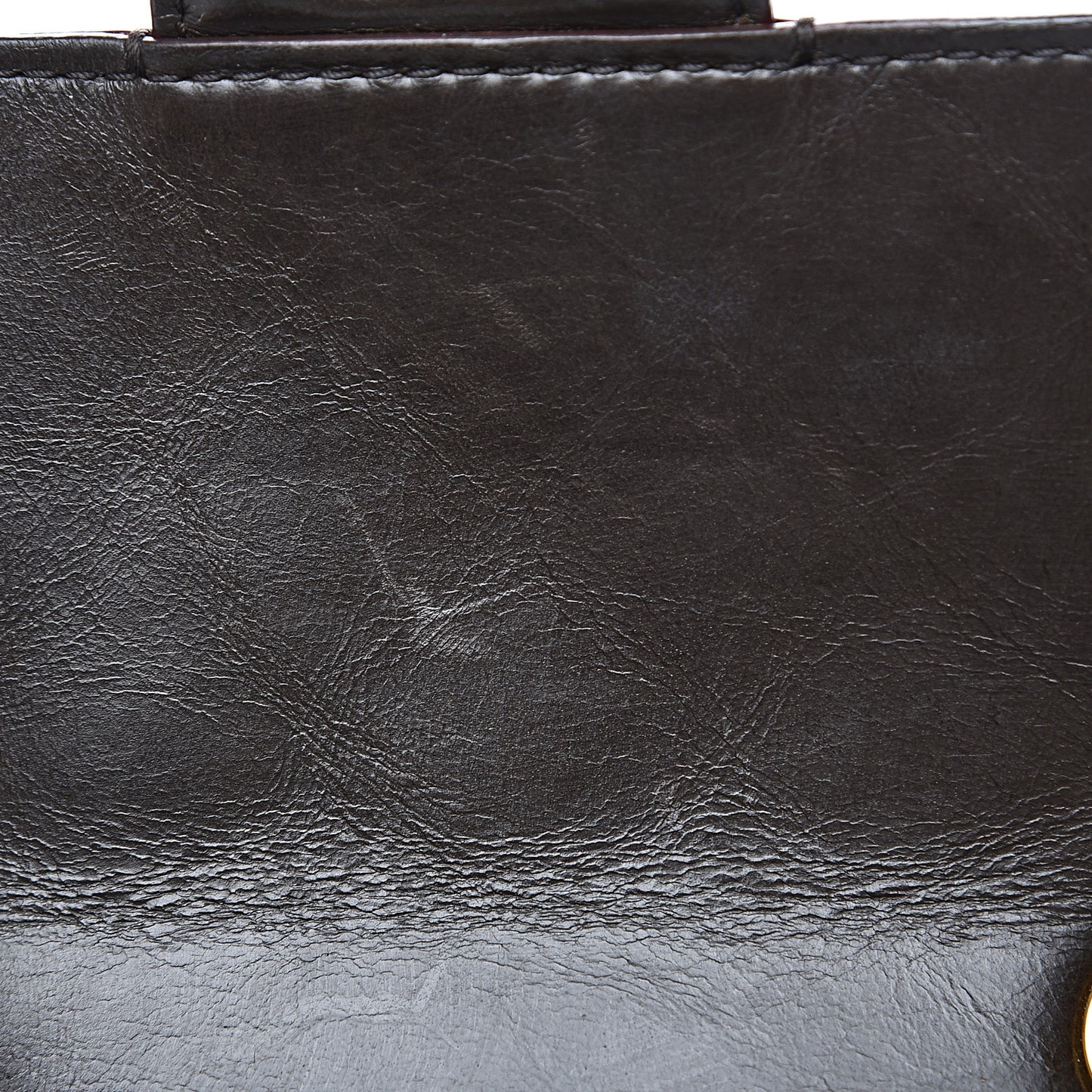 Calfskin Embossed Medium Flap Brown