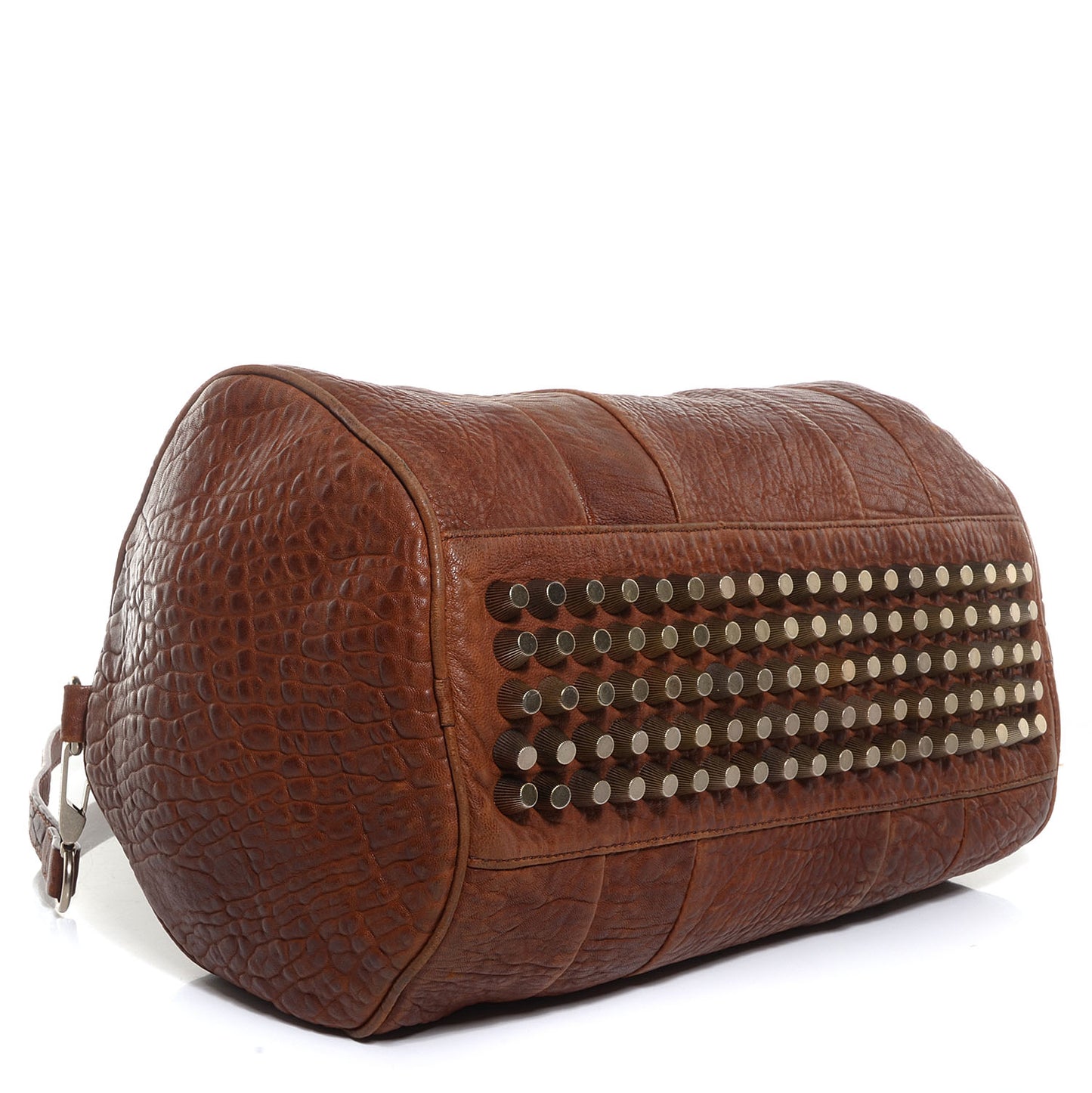 Pebbled Lambskin Rocco Brown w Antique Silver Hardware