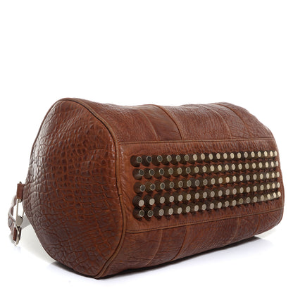 Alexander Wang Pebbled Lambskin Rocco Brown w Antique Silver Hardware 4 of 7