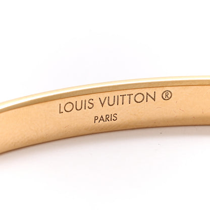 Louis Vuitton Brass Monogram Nanogram Bracelet S Gold 4 of 5