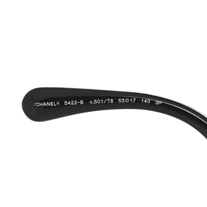 Chanel Acetate Strass Polarized Square Sunglasses 5422-B Black 5 of 7