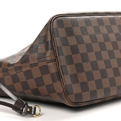 Louis Vuitton Damier Ebene Neo Neverfull MM Rose Ballerine 10 of 13