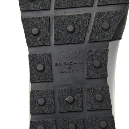 Balenciaga Mesh Calfskin Neoprene Suede Mens Race Runner Sneakers 41 White Black Gris 7 of 10