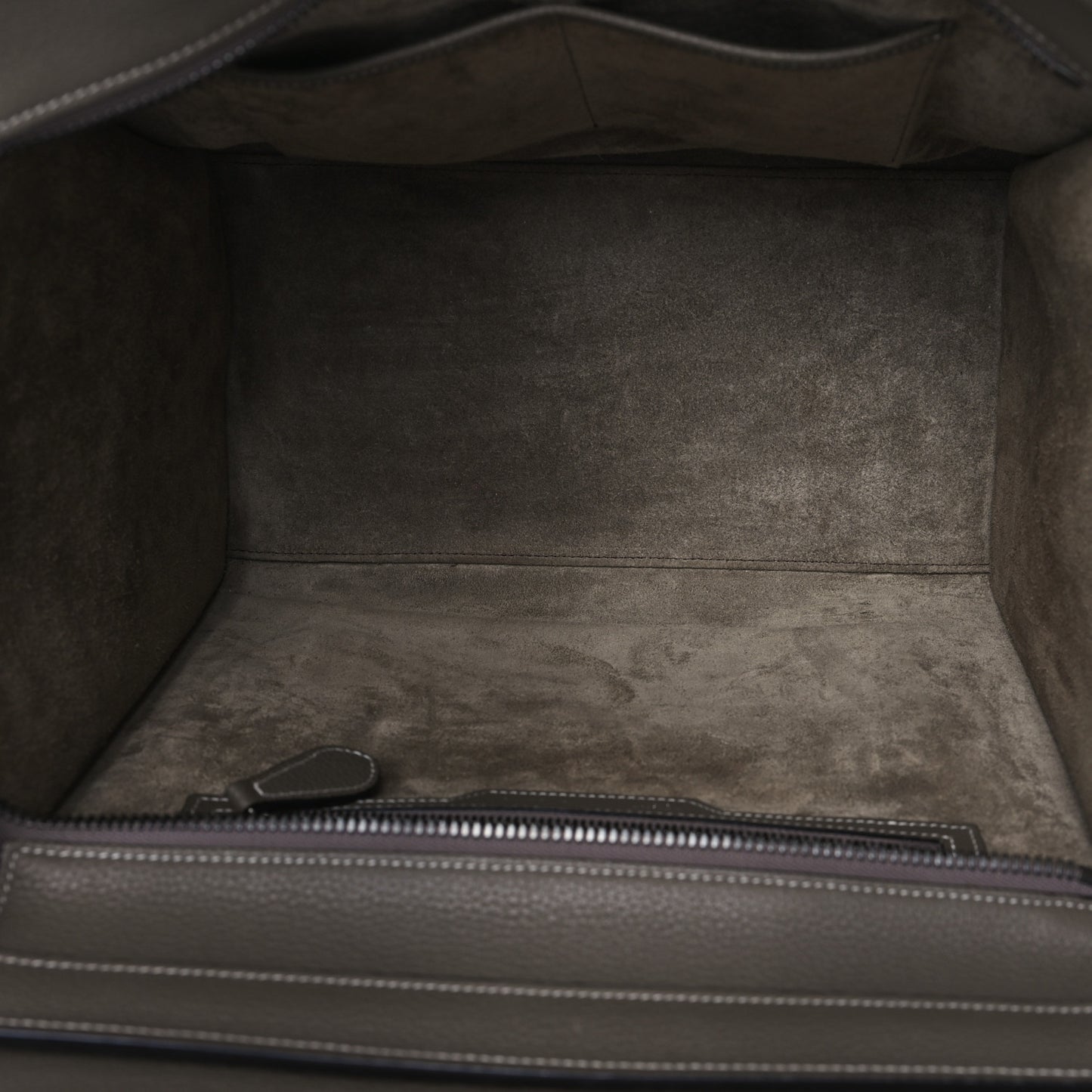 Drummed Calfskin Mini Luggage Souris