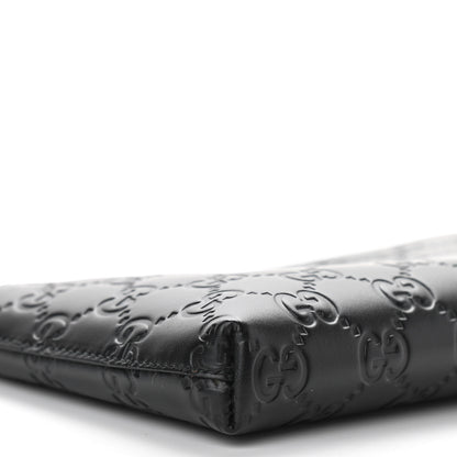 Gucci Guccissima Signature Wrist Wallet Black 9 of 11