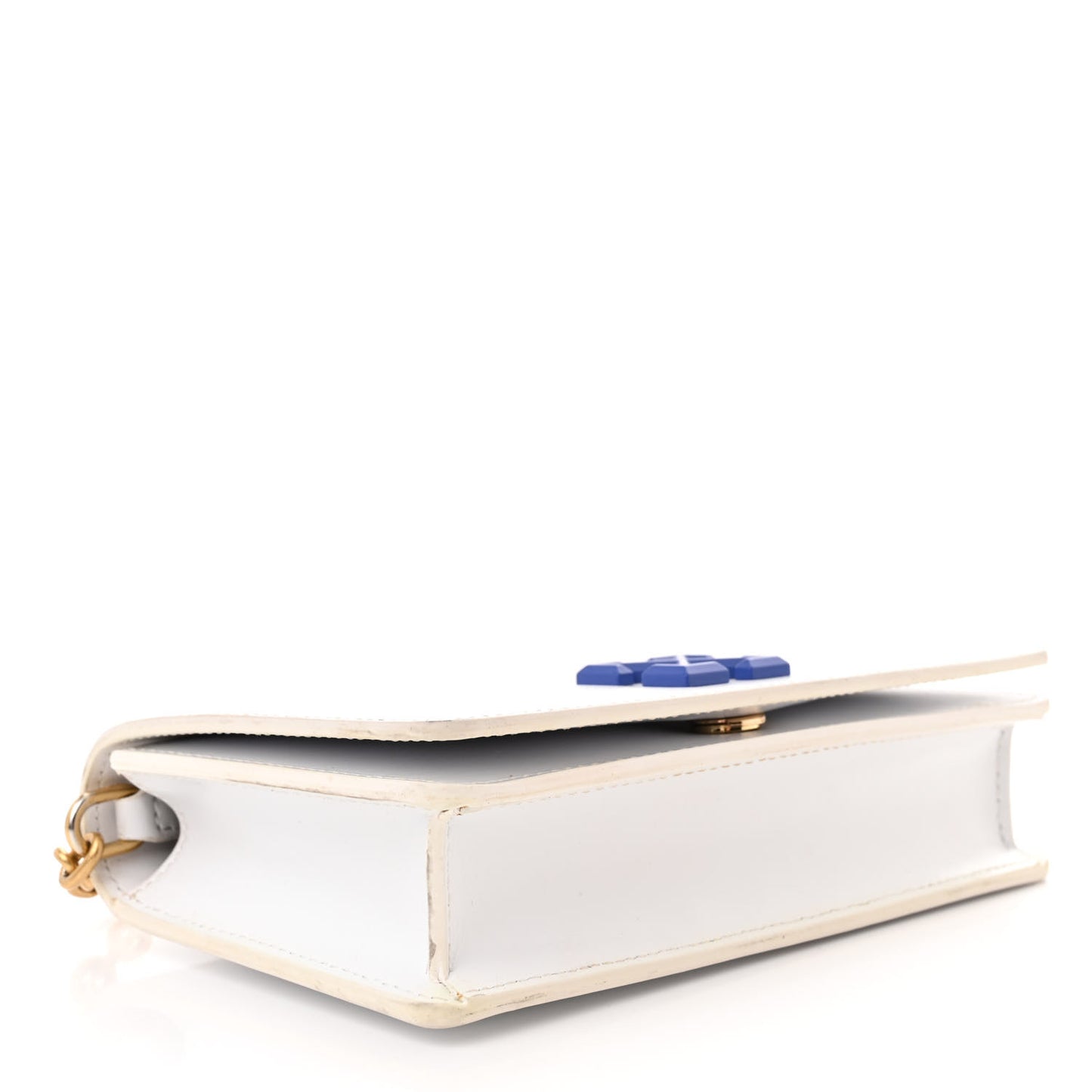 Calfskin Jitney 0.5 Shoulder Bag White