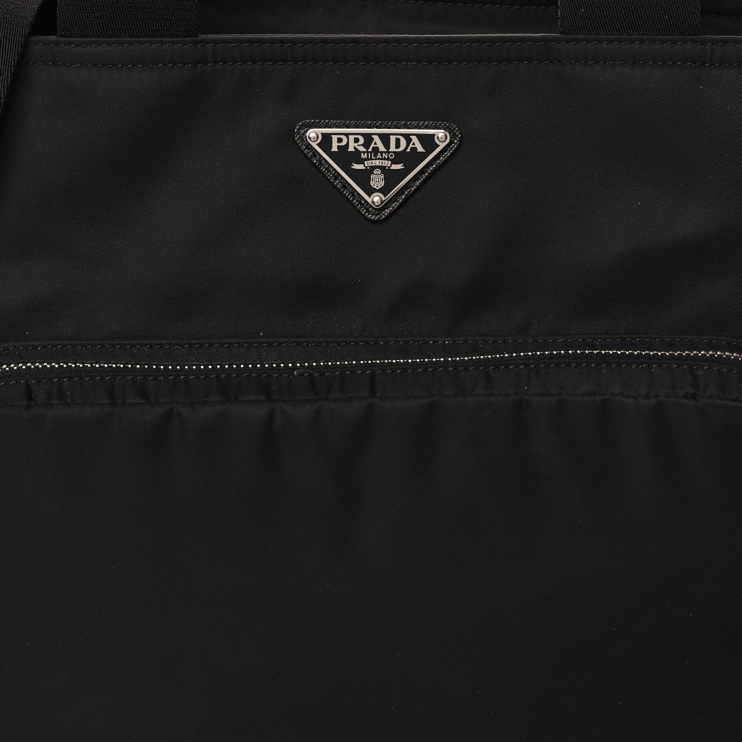 Tessuto Nylon Vela Diaper Bag Black