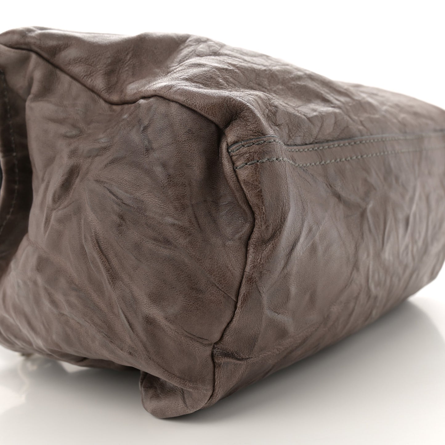 Tumbled Sheepskin Small Pandora Charcoal