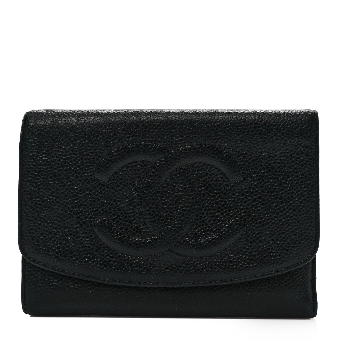 Caviar Timeless CC Flap Wallet Black