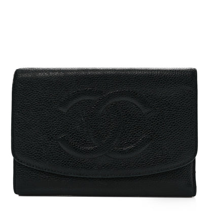 Chanel Caviar Timeless CC Flap Wallet Black 1 of 11