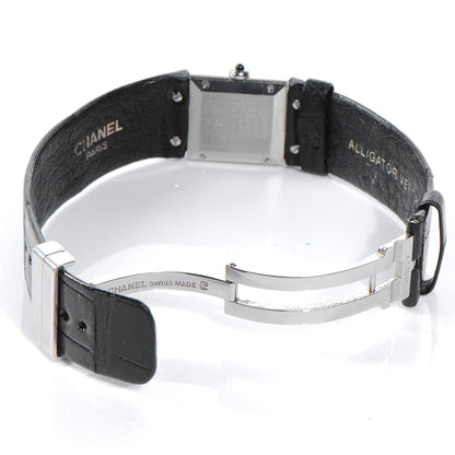 Chanel Stainless Steel Calfskin 19mm Quilted Matelasse Quartz Watch Black 4 of 7