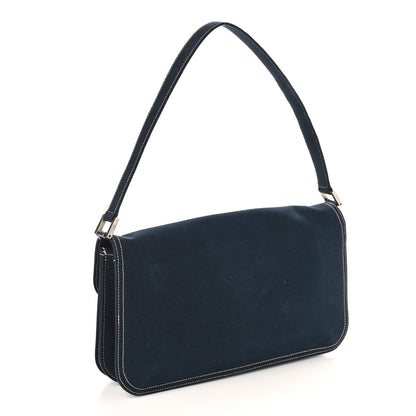 Fendi Denim Baguette Blue 3 of 8