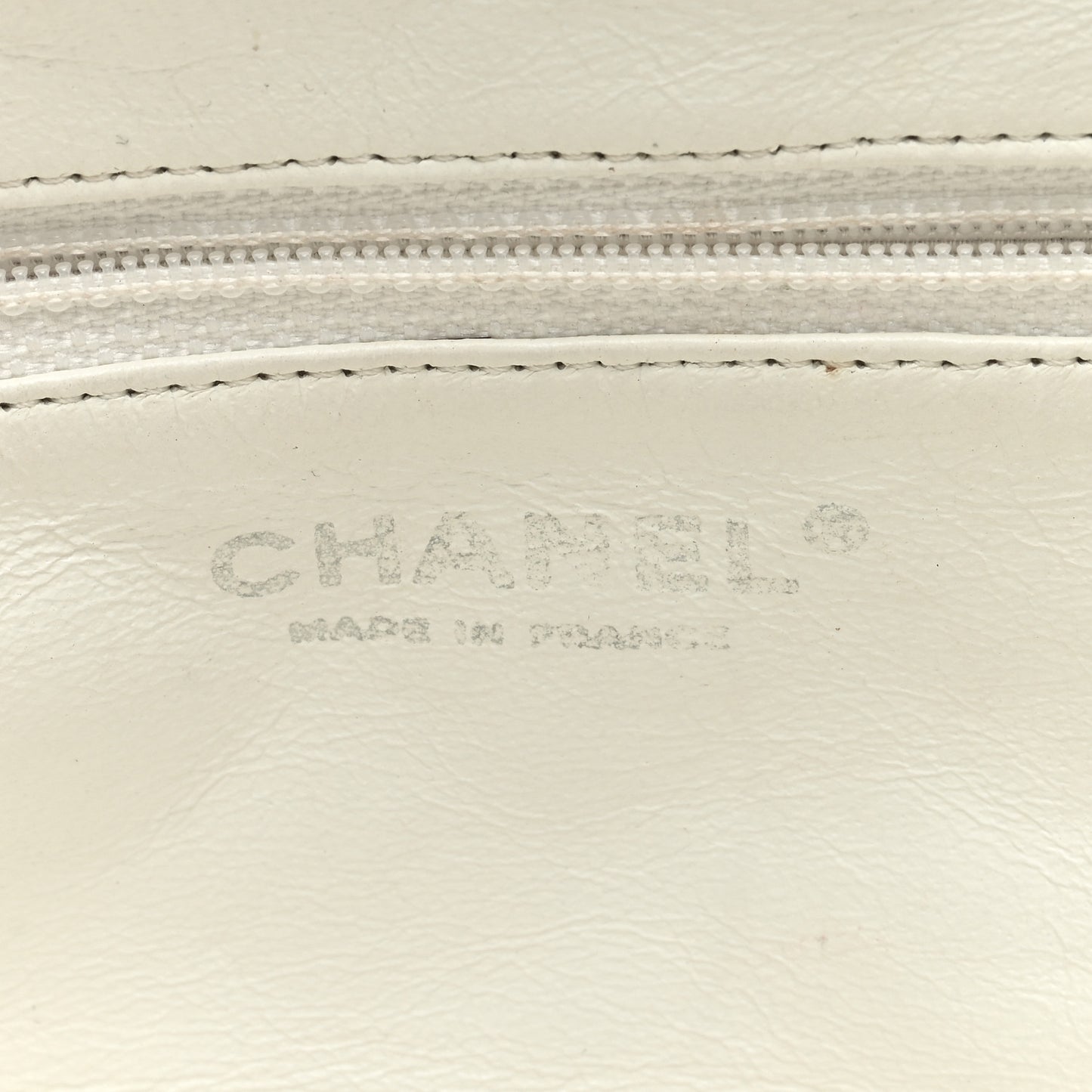 Caviar Quilted Timeless Clutch White