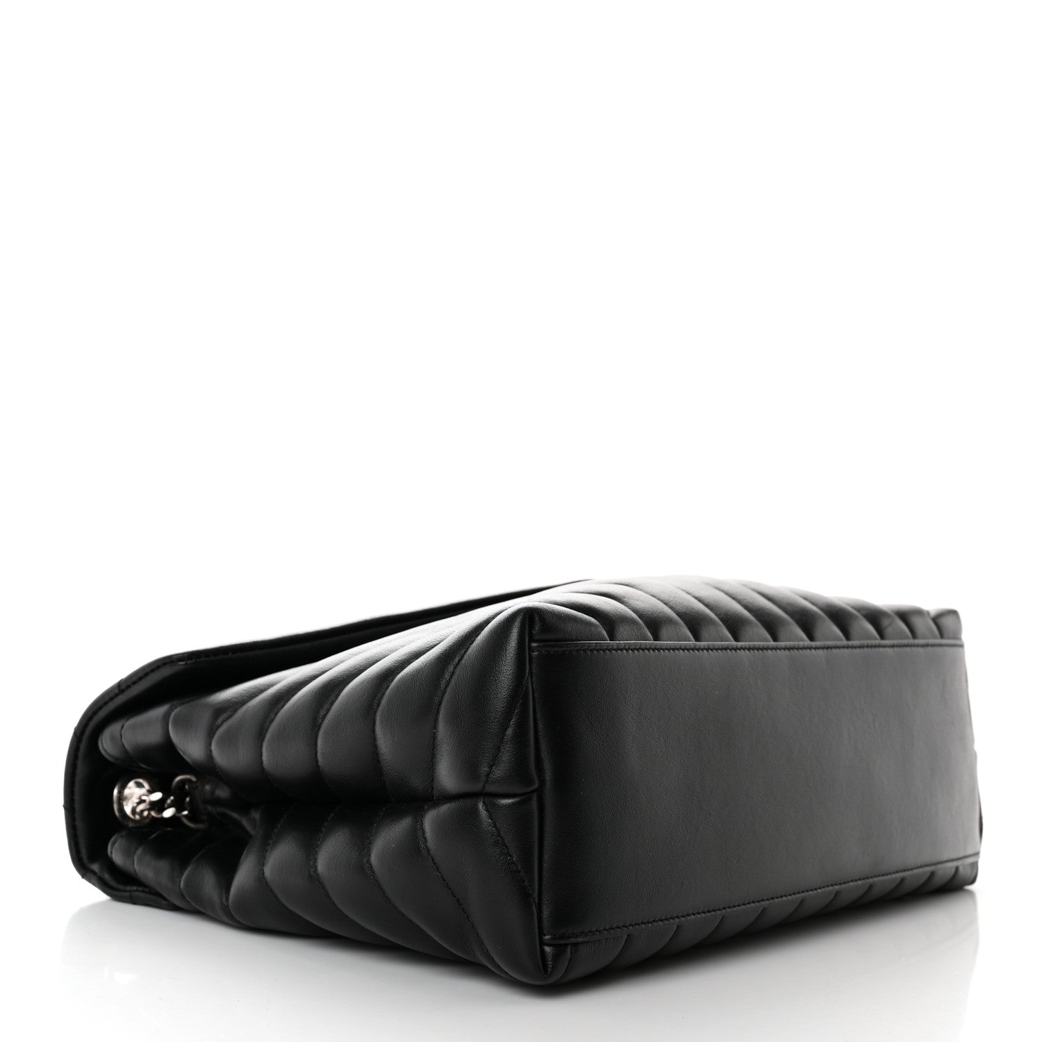 Saint Laurent Calfskin Y Quilted Monogram Medium Loulou Chain Satchel Black 4 of 11