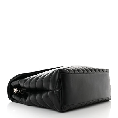 Saint Laurent Calfskin Y Quilted Monogram Medium Loulou Chain Satchel Black 4 of 11