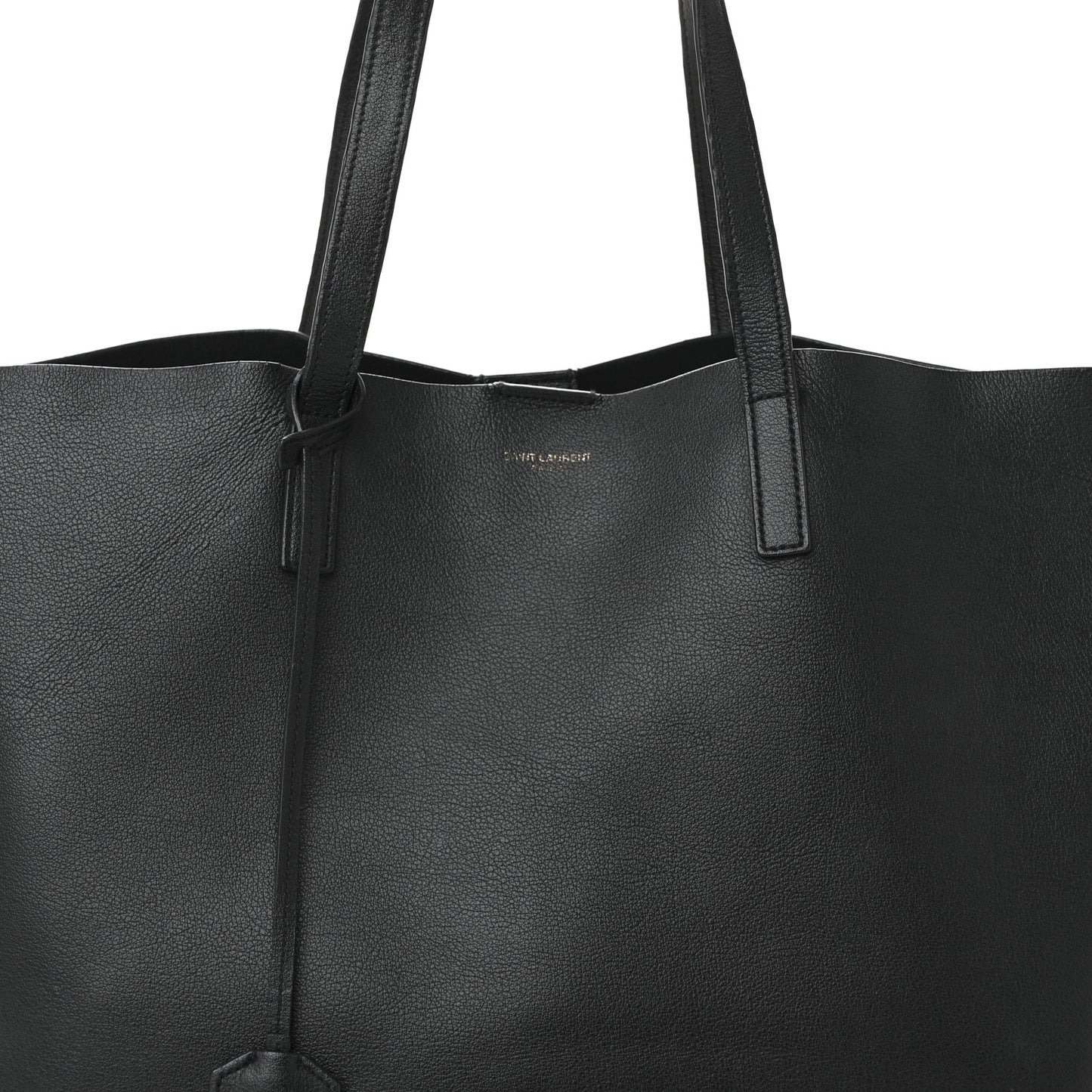 Calfskin Large Shopping Tote Black