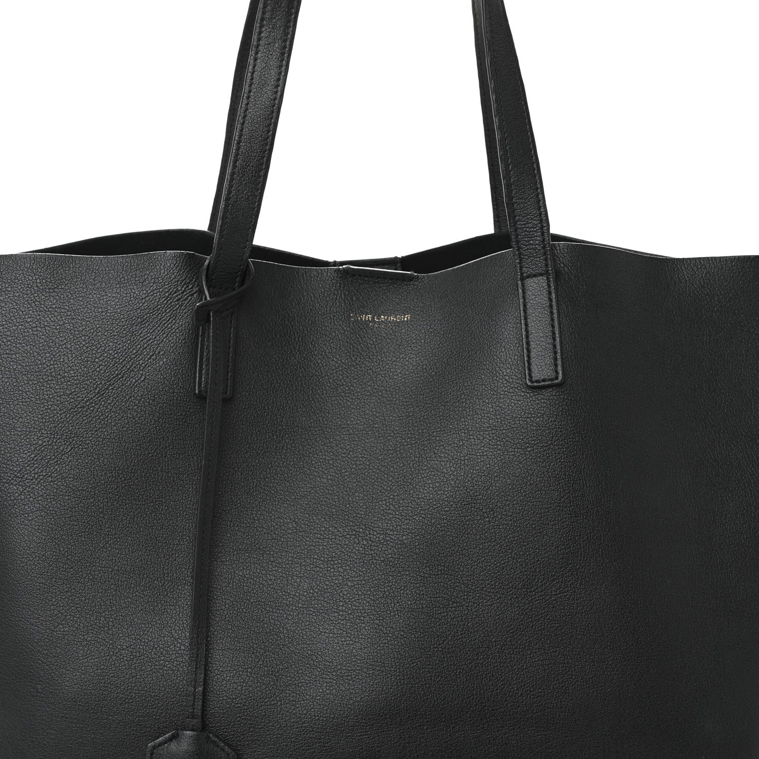 Saint Laurent Calfskin Large Shopping Tote Black 8 of 14