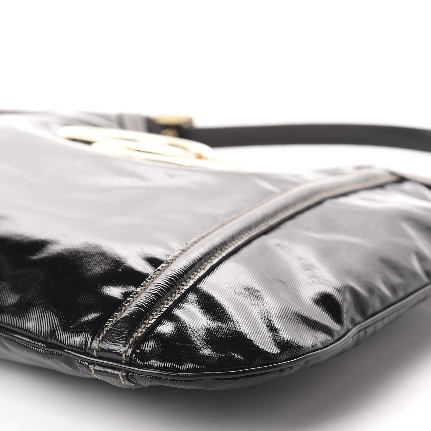 Gucci Dialux Medium Britt Shoulder Bag Black 7 of 10