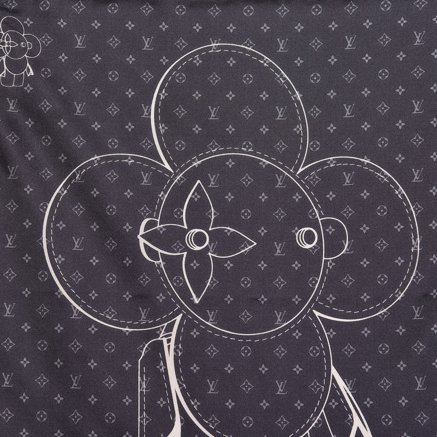 Silk Monogram Vivienne Bandana