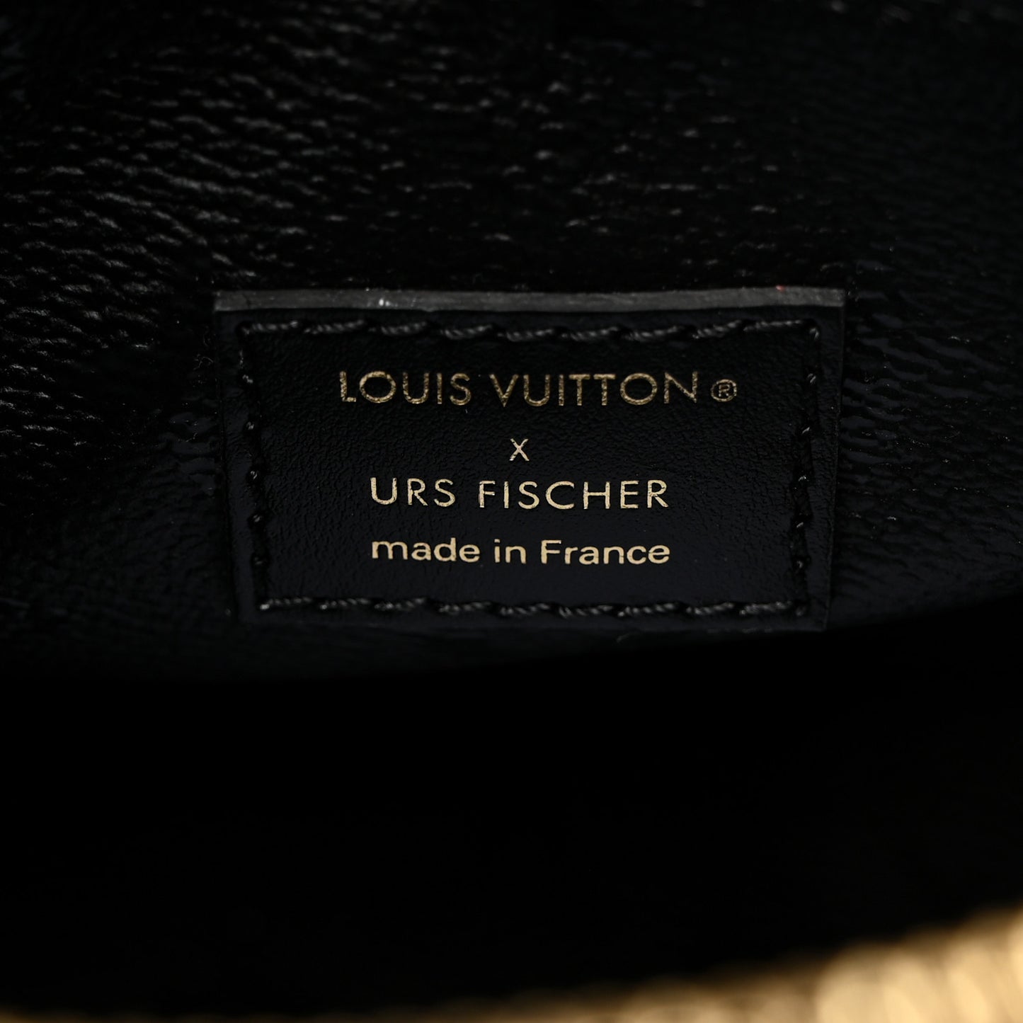 X UF Tufted Monogram Speedy Bandouliere 25 Black Red