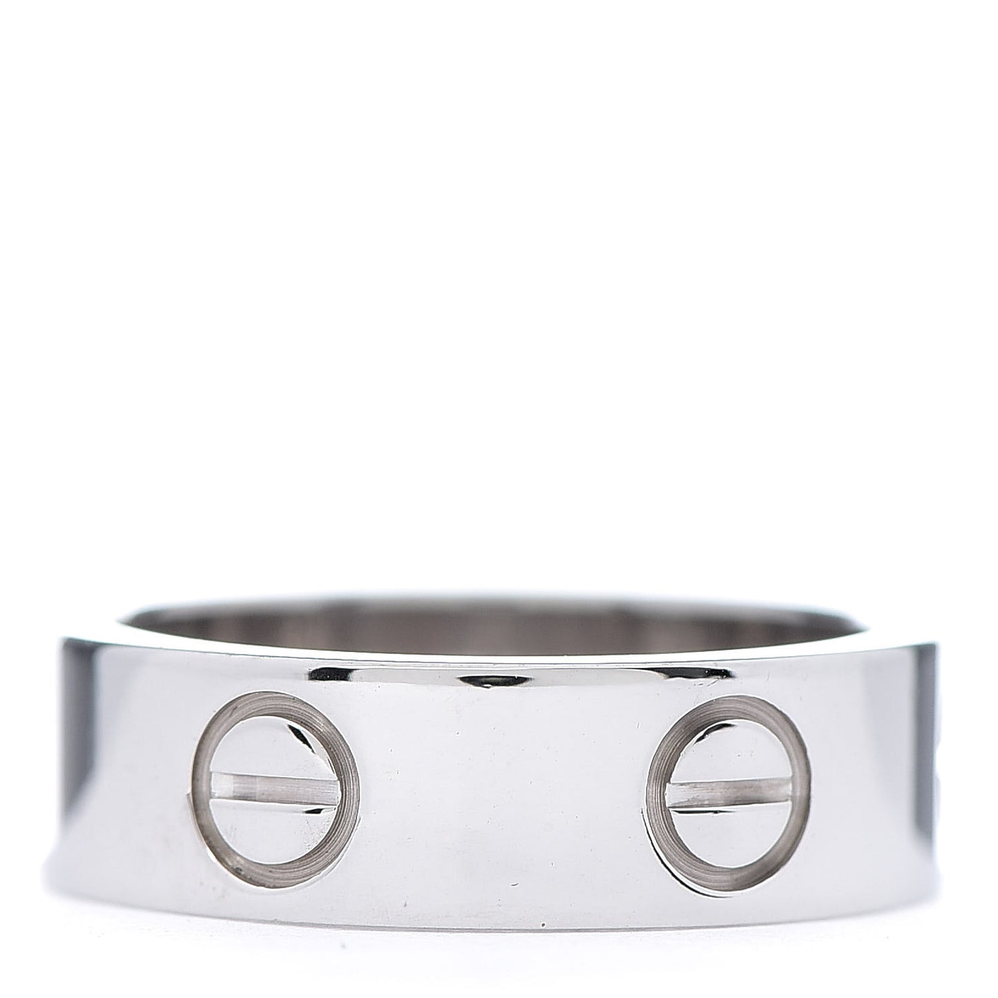 18K White Gold 5.5mm LOVE Ring 50 5.25
