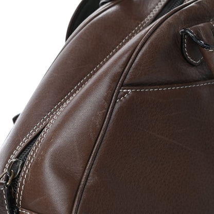 Christian Dior Calfskin Saddle Bowler Brown 13 of 14