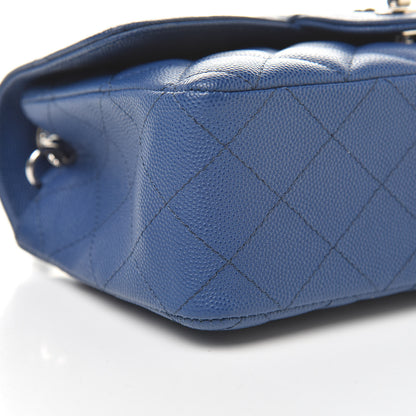 Chanel Caviar Quilted Mini Rectangular Flap Blue 9 of 11