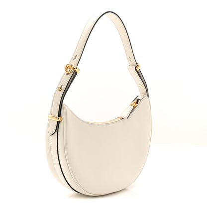 Prada Soft Calfskin Small Arque Shoulder Bag White 3 of 11