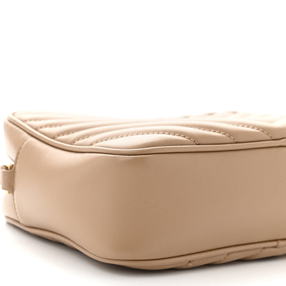 Saint Laurent Calfskin Matelasse Monogram Lou Camera Bag Dark Beige 9 of 10