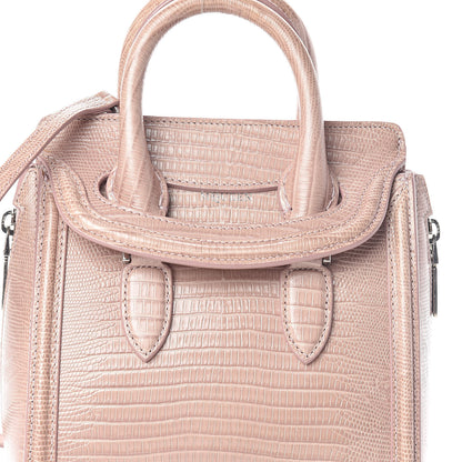Alexander McQueen Calfskin Lizard Embossed Mini Heroine Pink 6 of 9