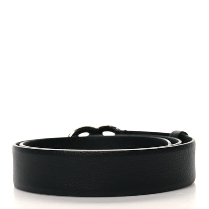 Chanel Calfskin Pearl Crystal CC Belt 75 30 Black 2 of 7