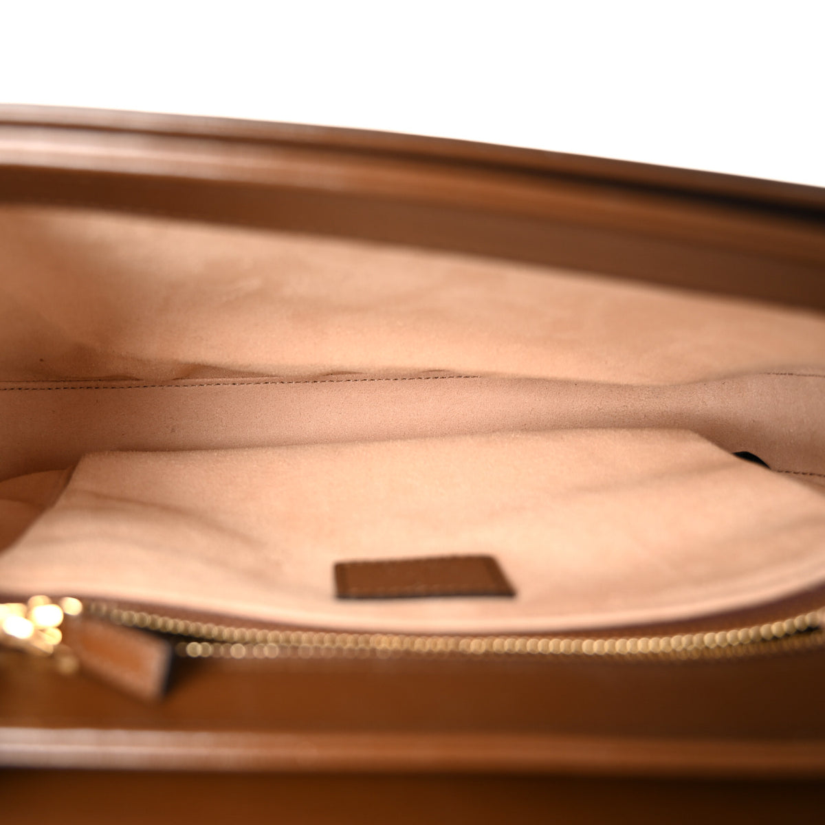 GG Supreme Monogram Horsebit 1955 Shoulder Bag Beige Brown Sugar
