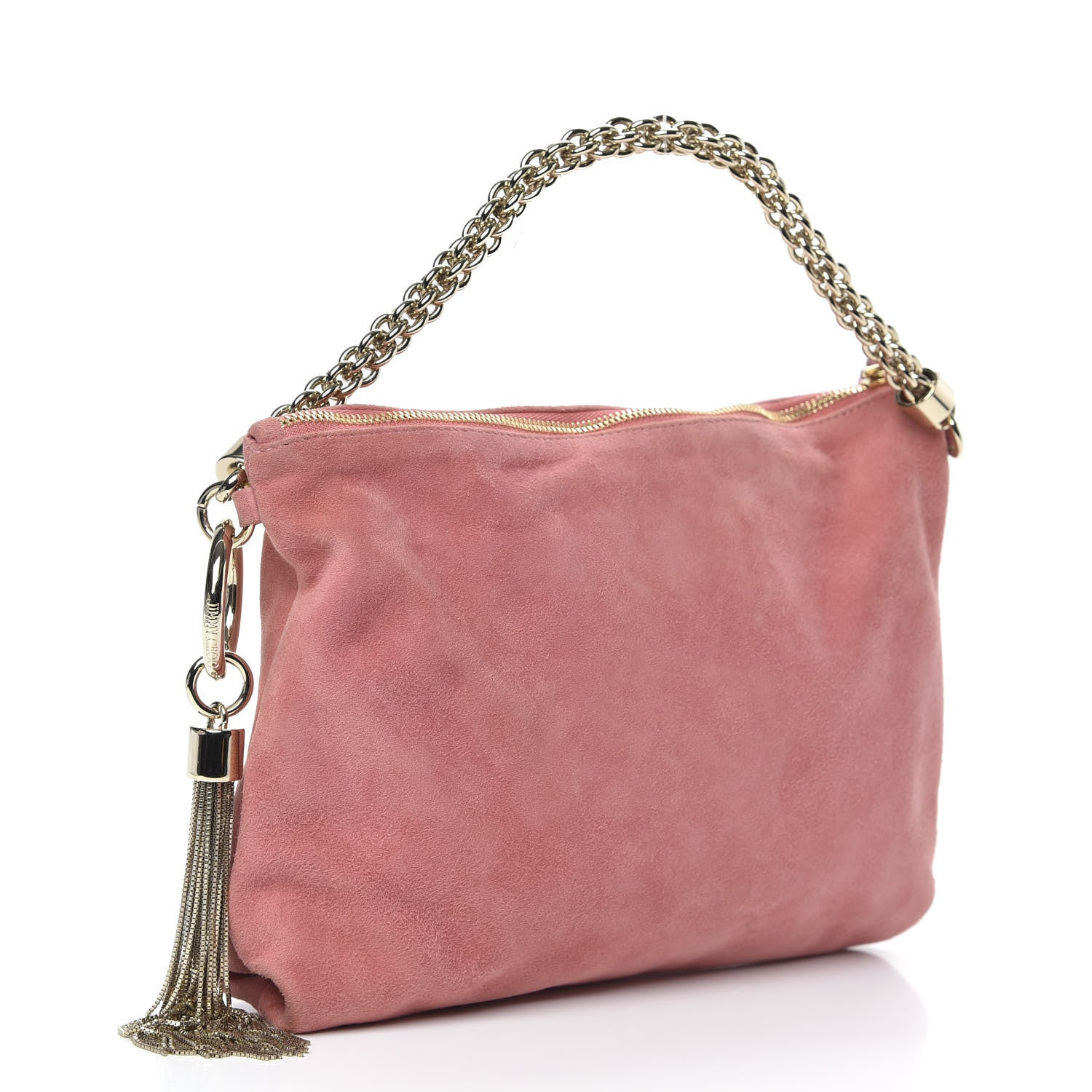 Jimmy Choo Suede Callie Shoulder Bag Candyfloss 3 of 9