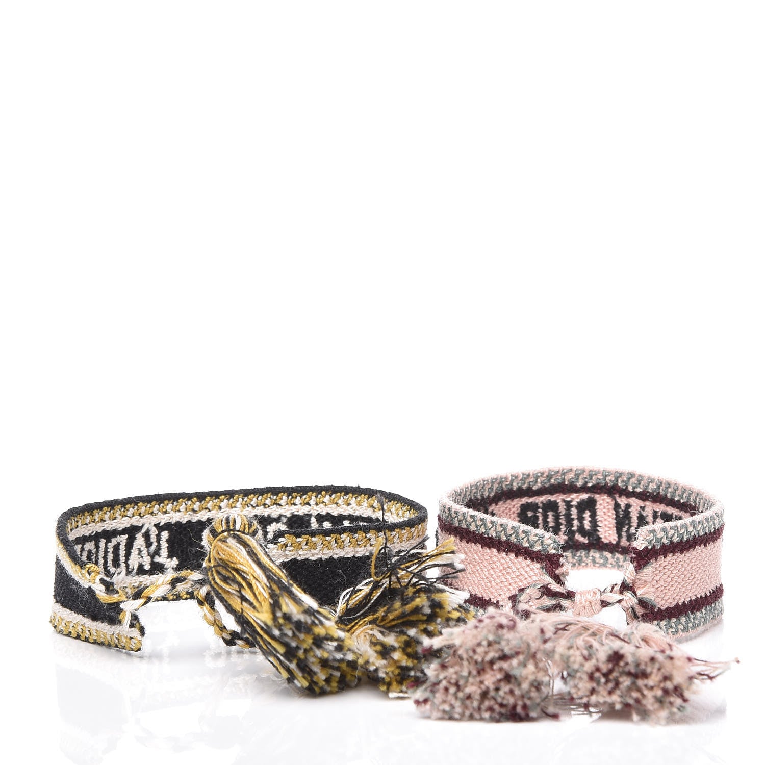 Christian Dior Woven Cotton J'Adior Friendship Bracelet Set 3 of 3