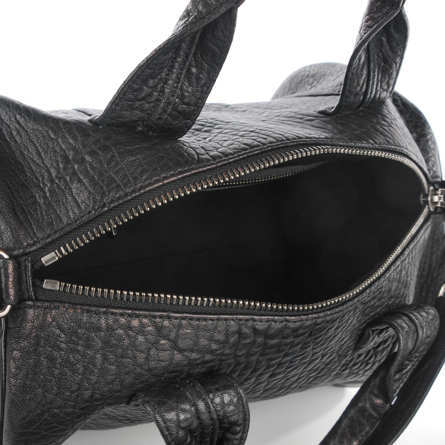 Alexander Wang Pebbled Lambskin Rocco Black Nickel Hardware 5 of 7