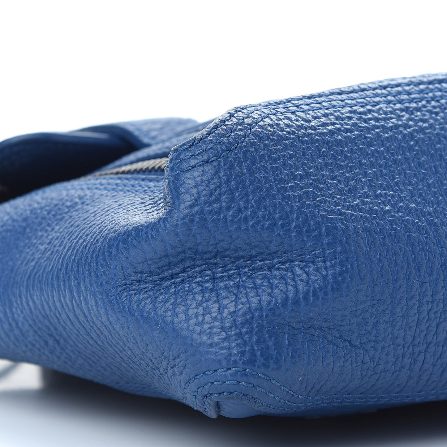Textured Calfskin Mini Pashli Satchel Cerulean