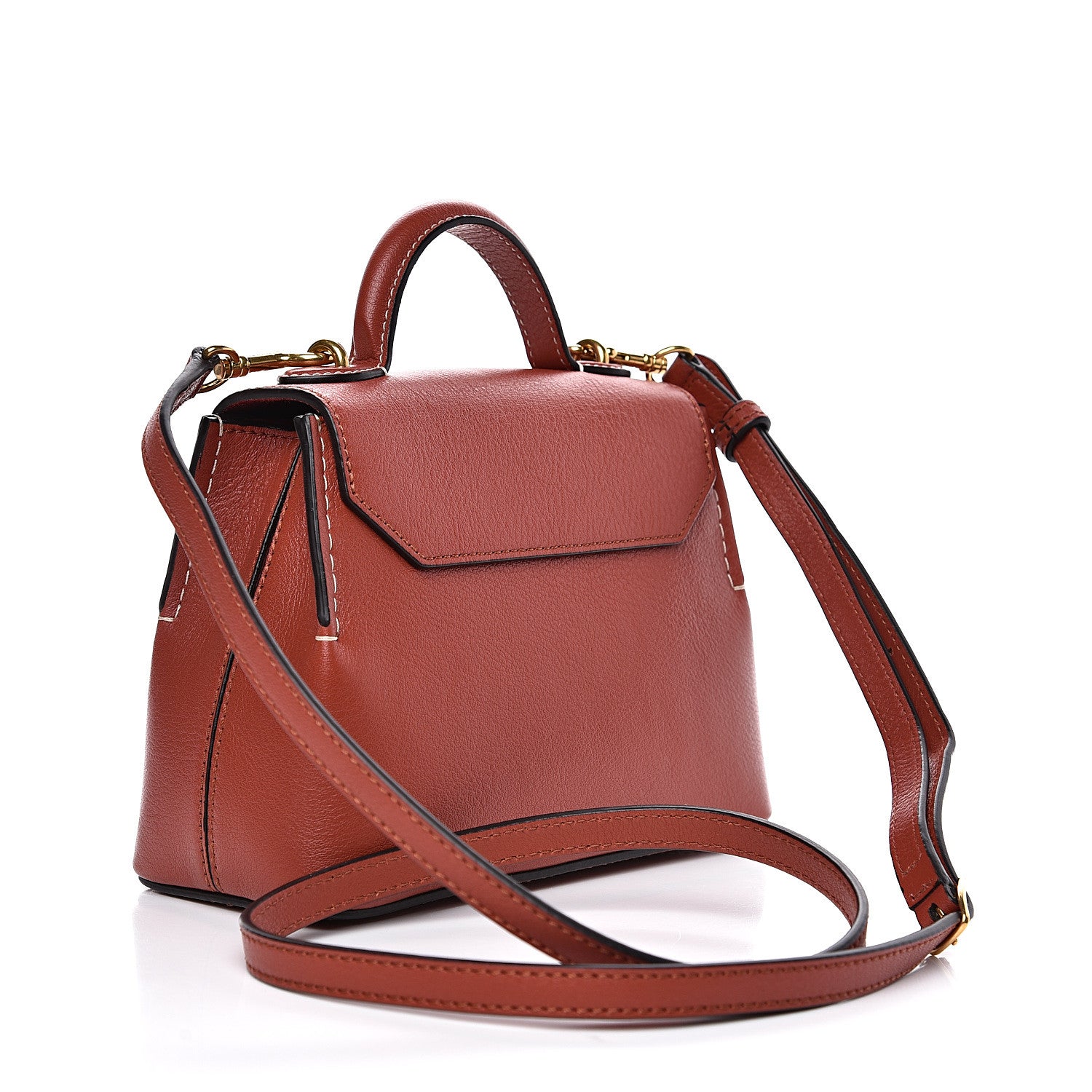 Mulberry Silky Calfskin Micro Seaton Rust 3 of 8