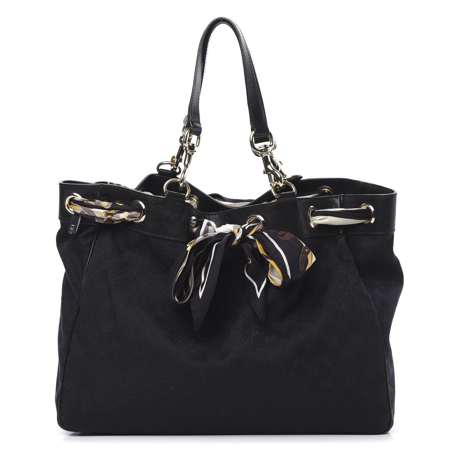 Gucci Monogram Large Positano Tote Black 1 of 10