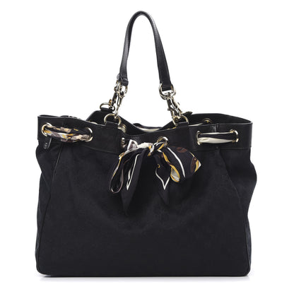 Gucci Monogram Large Positano Tote Black 1 of 10