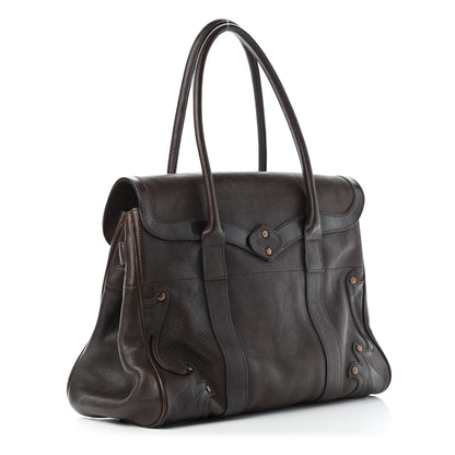 Mulberry Grained Calfskin Tooled Darwin Bayswater Chocolate 2 of 5