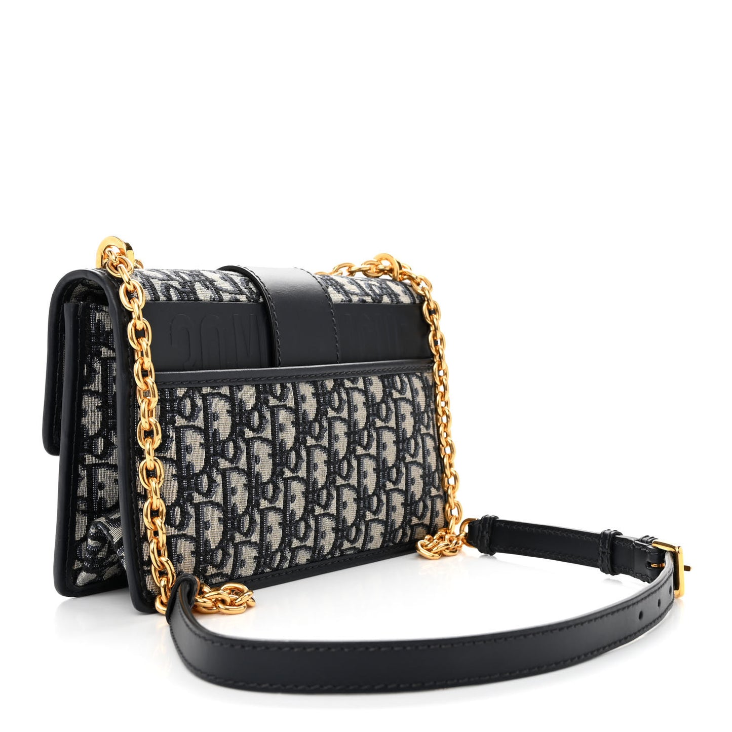 Oblique 30 Montaigne Chain Flap Bag Blue