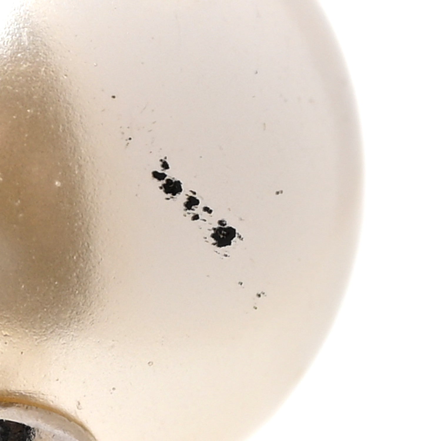 Chanel Crystal Pearl CC Long Necklace Silver 8 of 8