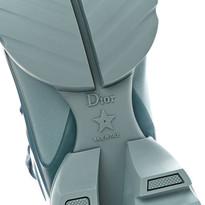 Christian Dior Neoprene Rubber Womens D-Connect Sneakers 39.5 Water Grey 6 of 9