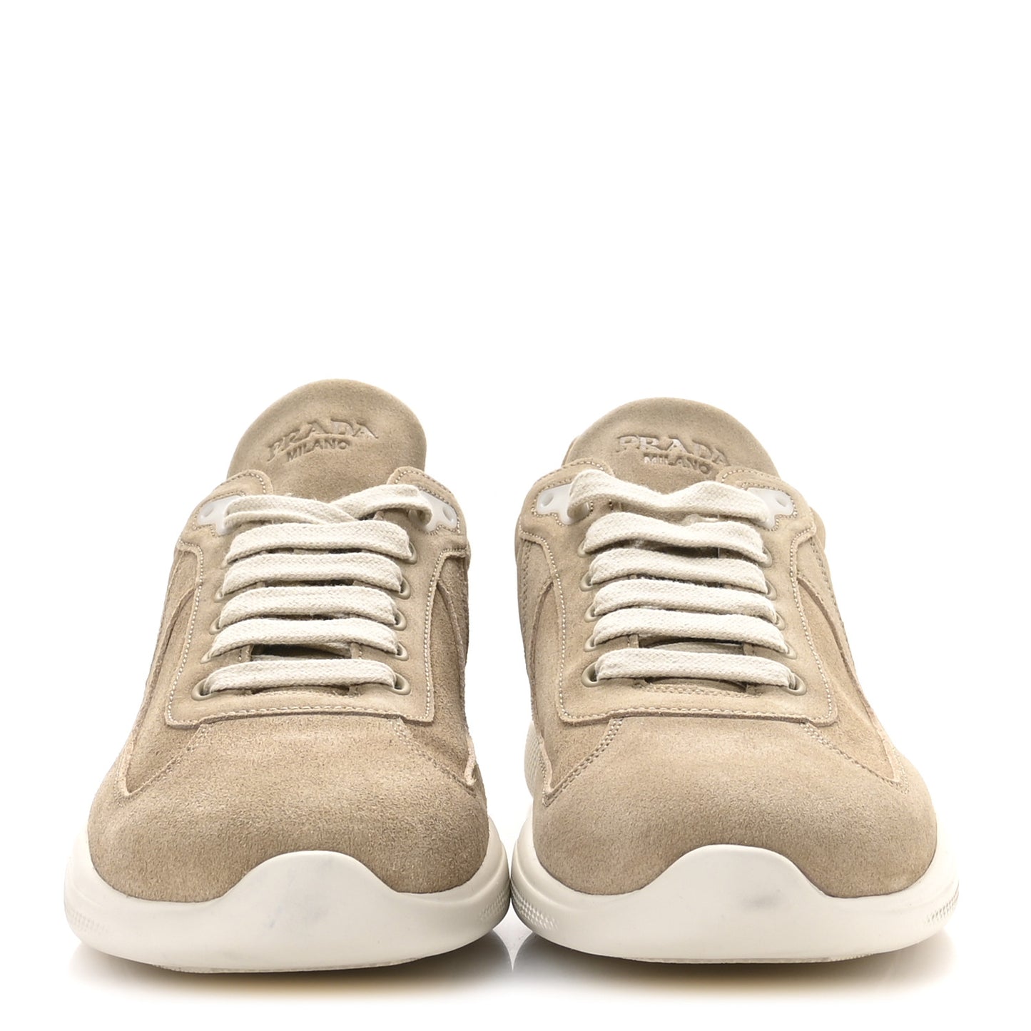 Suede Mens America's Cup Sneakers 11 Beige