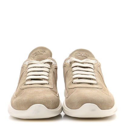 Prada Suede Mens America's Cup Sneakers 11 Beige 3 of 7