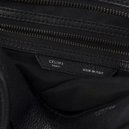Celine Drummed Calfskin Mini Luggage Black 5 of 13