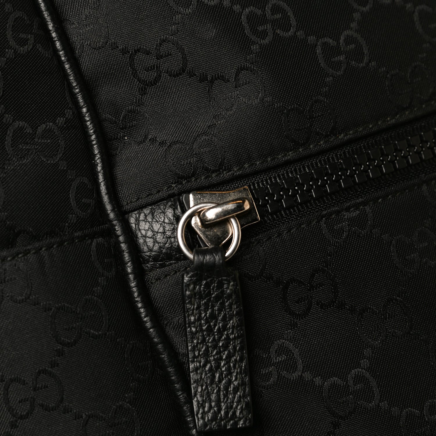 Gucci Nylon Monogram Slim Backpack Black 14 of 17