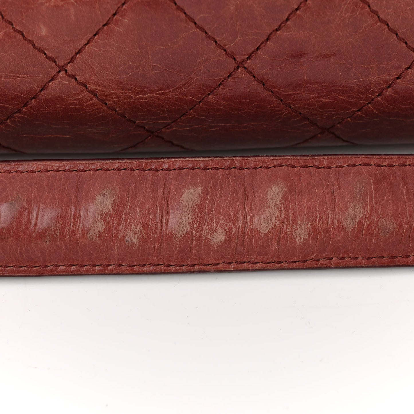 Glazed Calfskin Stingray Bindi CC Tote Red